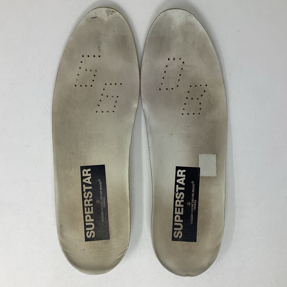 Golden Goose Silver and Blue Men's Shoes - Picture 7 of 12